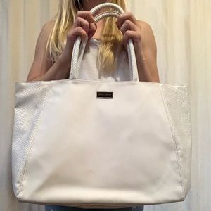Jimmy Choo perfume white bag.